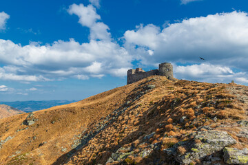Fototapeta na wymiar Ancient observatory on the mountain top.