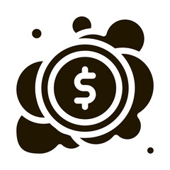 Laundered Cash Money glyph icon vector. Laundered Cash Money Sign. isolated symbol illustration
