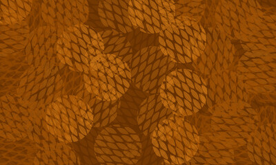 Dark yellow, brown vector template with chaotic shapes. Chaotic forms  in modern style. Elegant design for wallpapers.