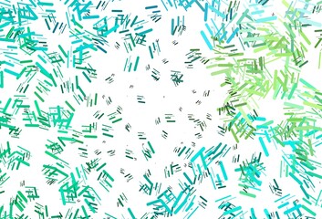 Light Green, Yellow vector template with repeated sticks.