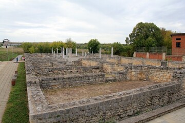 Fototapeta na wymiar Ruins of the Roman city of Abrittus (Rasgrad, Bulgaria)