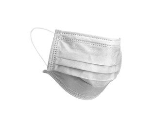 Doctor mask and corona virus protection isolated on a white background