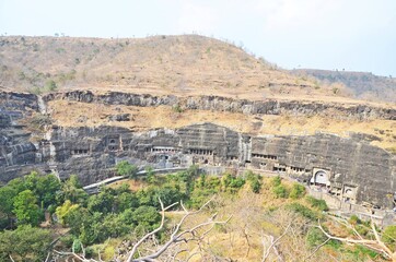 Fototapeta premium Ajanta Caves Aurangabad Maharashtra- Buddhist Cave Temple