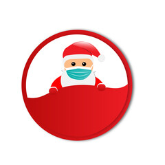 Weihnachtsmann mit Maske