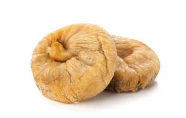 dried figs fruit isolated on white background