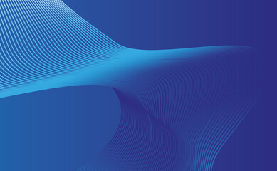 illustration of  blue waves on a blue background 
