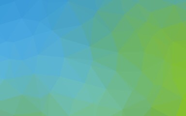Obraz premium Light Blue, Green vector abstract mosaic background. Colorful illustration in abstract style with gradient. Polygonal design for your web site.