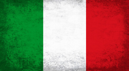 Grunge Flag of Italy background