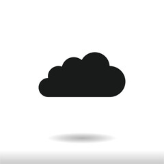 Cloud icon vector . Weather sign