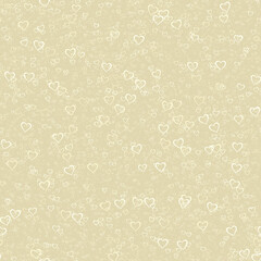 Seamless Hearts sprayed on background - Happy Valentine Day Decoration Seamless Pattern