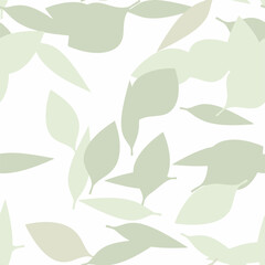 Fall Leaves Seamless Vector Pattern - Repeating ornament for textile, wraping paper, fashion etc.