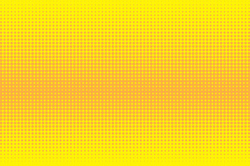 Fototapeta premium Halftone pattern. Yellow texture. Dots background. Bitmap drawing. Bright canvas. Vector illustration.