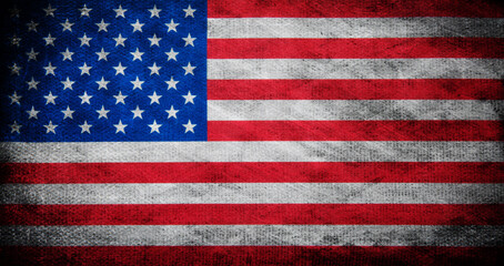 Naklejka premium Flag of USA