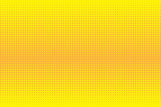 Halftone pattern. Yellow texture. Dots background. Bitmap drawing. Bright canvas. Vector illustration.