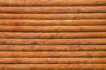 Wooden wall from logs background