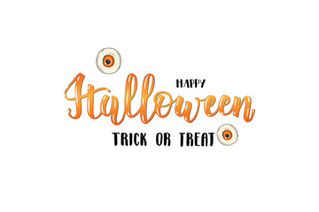 Halloween lettering card - 