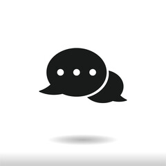 Fototapeta premium Speech Bubble icon vector . Message sign