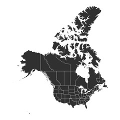 Canada Map - Stock Vector Illustration