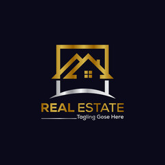 Real Estate Logo Design Vector.