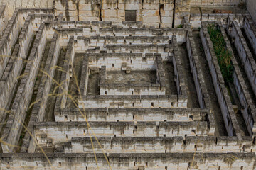 Minorca, Spain, September 11th 2020 : The Mineral Labyrinth in pedreres d s'hostal