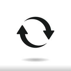 Update icon vector . Refresh sign . Reload