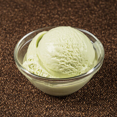 ice cream ball in the bowl