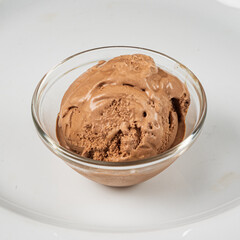 ice cream ball in the bowl
