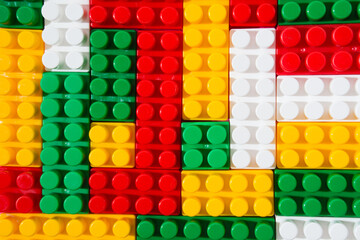 Constructor cubes pattern background for design menu or site header