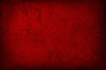 Old red grunge wall texture background