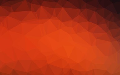 Naklejka premium Dark Red, Yellow vector low poly cover. An elegant bright illustration with gradient. Polygonal design for your web site.