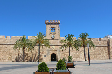 Fototapeta na wymiar Castillo Fortaleza de Santa Pola, España