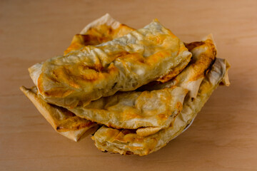 homemade lavash with cottage cheese