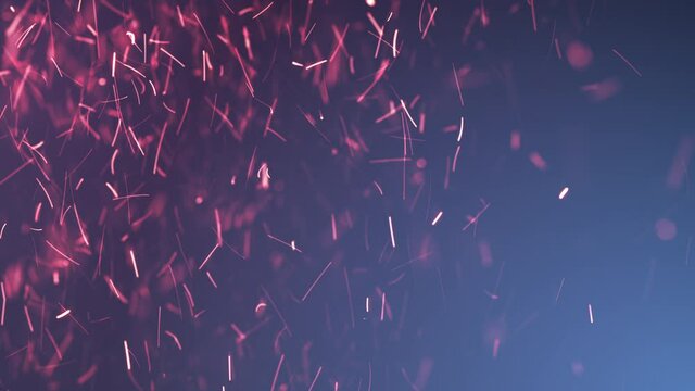 Beautiful abstract background with sparks slow motion animation 10 bit