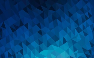 Dark BLUE vector abstract mosaic backdrop. Brand new colorful illustration in with gradient. Completely new template for your business design.