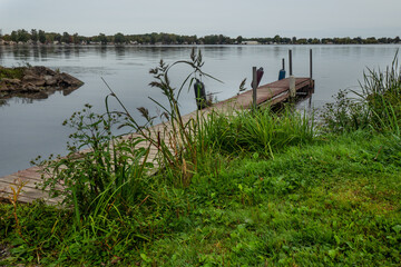 Old , weathered pier