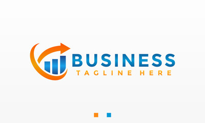 business logo arrow chart