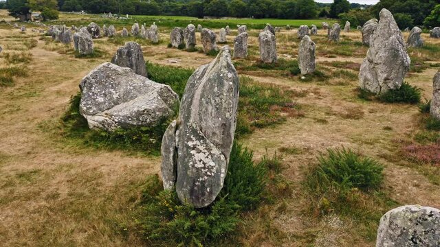 Kermario stones alignments Carnac Stones Brittany France
