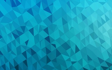 Fototapeta na wymiar Light BLUE vector low poly layout. Modern geometrical abstract illustration with gradient. Brand new design for your business.