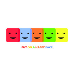 colorful emoji box, smiley, happy, feedback