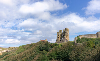 Fototapeta na wymiar Ancient castle tower.