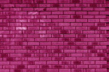 Fototapeta na wymiar Red brick wall. Interior of a modern loft. Background for photo and video filming. The facade of a brick building.