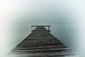 morning fog lake