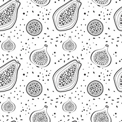 Tropical Fruit Pieces Pattern