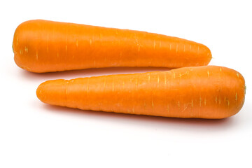 Carrots on a white background