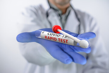 Medical has a Rapid test Coronavirus COVID-19