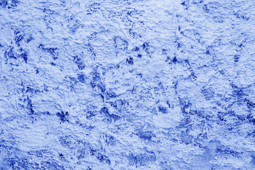 Blue paint texture. Interior of a modern loft. Abstract bright background. The facade of an old house.
