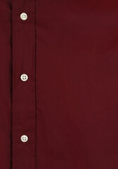 Close-up red shirt with buttons