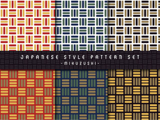 シームレスな和風パターン（三崩し）