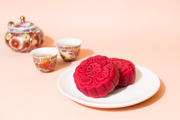 moon cake red velvet flavour