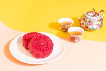 moon cake red velvet flavour